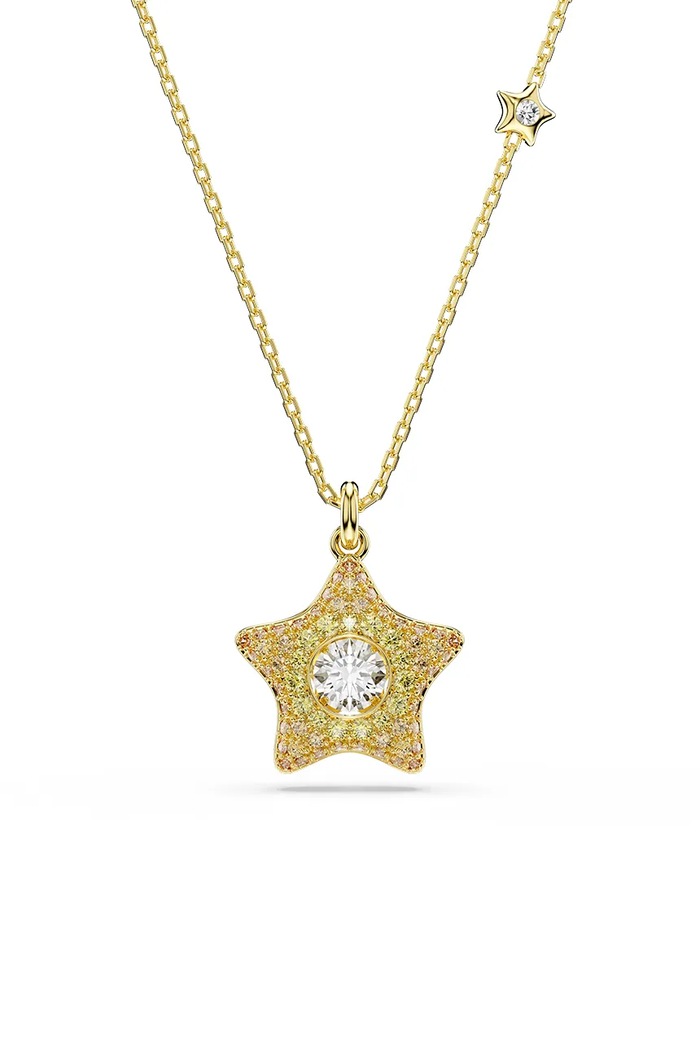Swarovski дамско колие с висулка позлатен модел с циркон SUBLIMA злато 5755280
