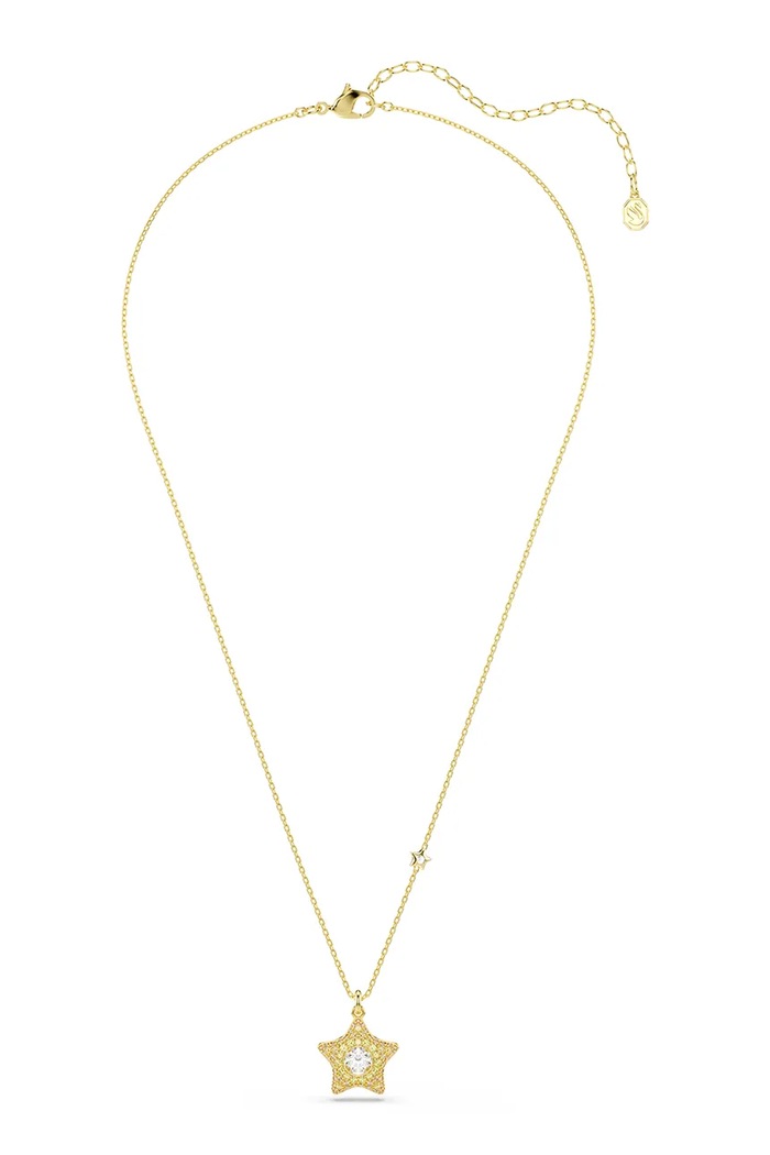 Swarovski дамско колие с висулка позлатен модел с циркон SUBLIMA 5755280 злато AW26