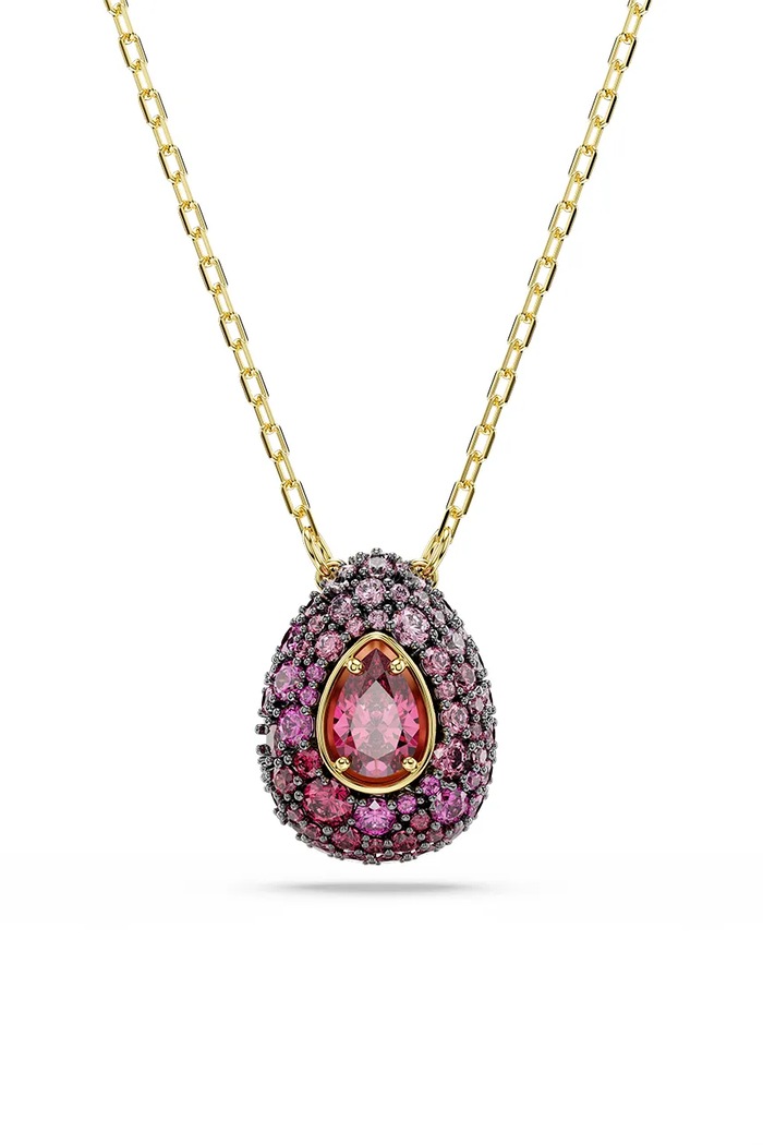 Swarovski комплект прикрас жіночий позолочений з цирконієм SUBLIMA 3 шт. рожевий 5752883