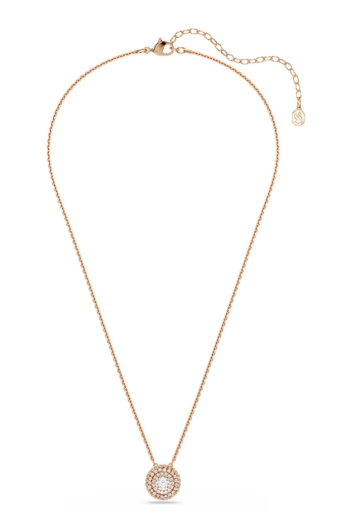 Swarovski κολιέ γυναικείο επιχρυσωμένο ζιργκόν SUBLIMA 5764190 χρυσαφί AW26
