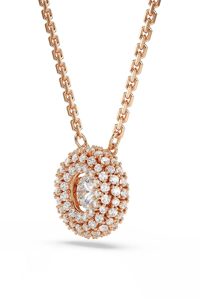 Αξεσουάρ Swarovski κολιέ γυναικείο επιχρυσωμένο ζιργκόν SUBLIMA 5764190 χρυσαφί