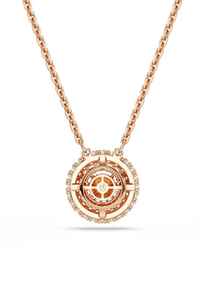 Swarovski κολιέ γυναικείο επιχρυσωμένο ζιργκόν SUBLIMA χρυσαφί 5764190