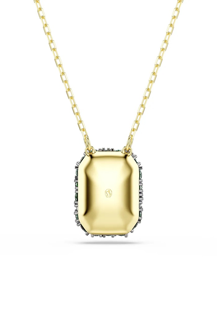 Swarovski řetízek dětský pozlacený kovový s kubickým zirkonem SUBLIMA zelená 5752884