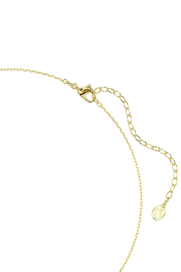 Doplňky Swarovski náhrdelník s přívěskem dámský pozlacený kovový s kubickým zirkonem SUBLIMA 5760763 zelená