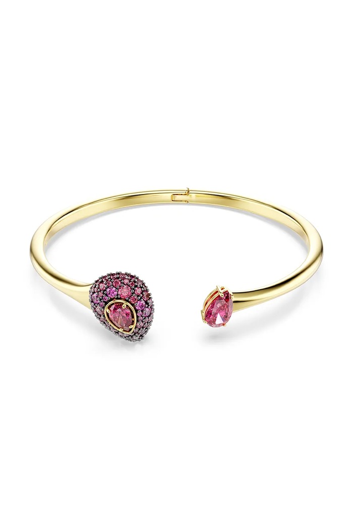 Swarovski náramek dámský pozlacený kovový s kubickým zirkonem SUBLIMA růžová 5752895