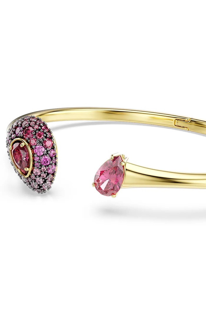 Swarovski náramek dámský pozlacený kovový s kubickým zirkonem SUBLIMA 5752895 růžová AW26