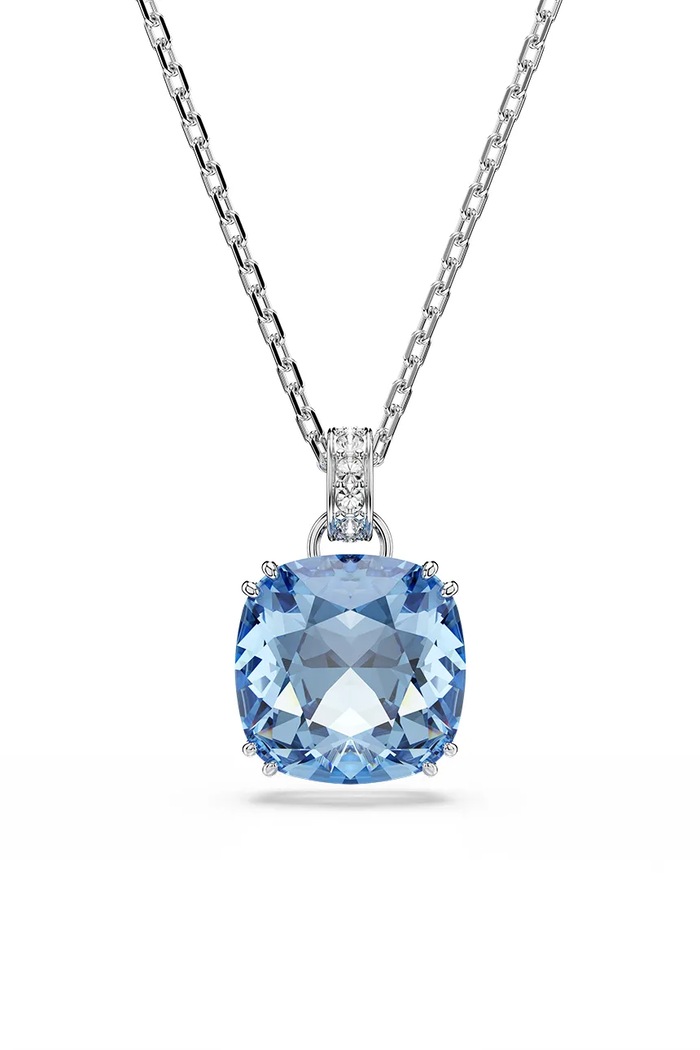 Swarovski naszyjnik z zawieszką damski metalowy z kryształem Swarovski MILLENIA niebieski 5760057