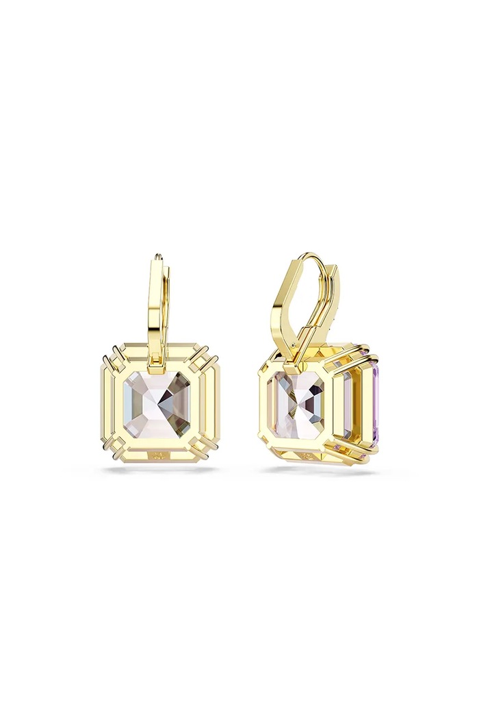 Akcesoria Swarovski kolczyki damskie pozłacane z kryształem Swarovski MILLENIA 5759990 fioletowy