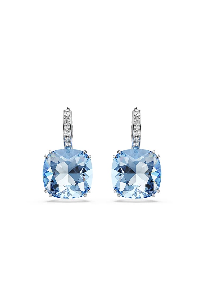 Swarovski kolczyki damskie metalowe z kryształem Swarovski MILLENIA 5756150 niebieski AW26