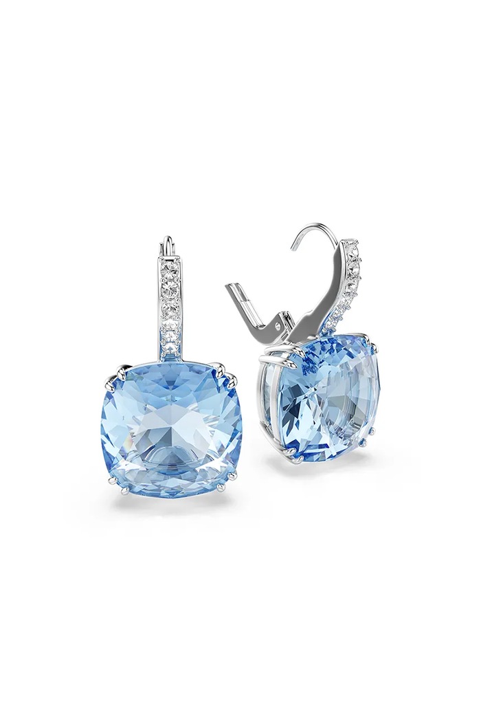 Swarovski kolczyki damskie metalowe z kryształem Swarovski MILLENIA niebieski 5756150