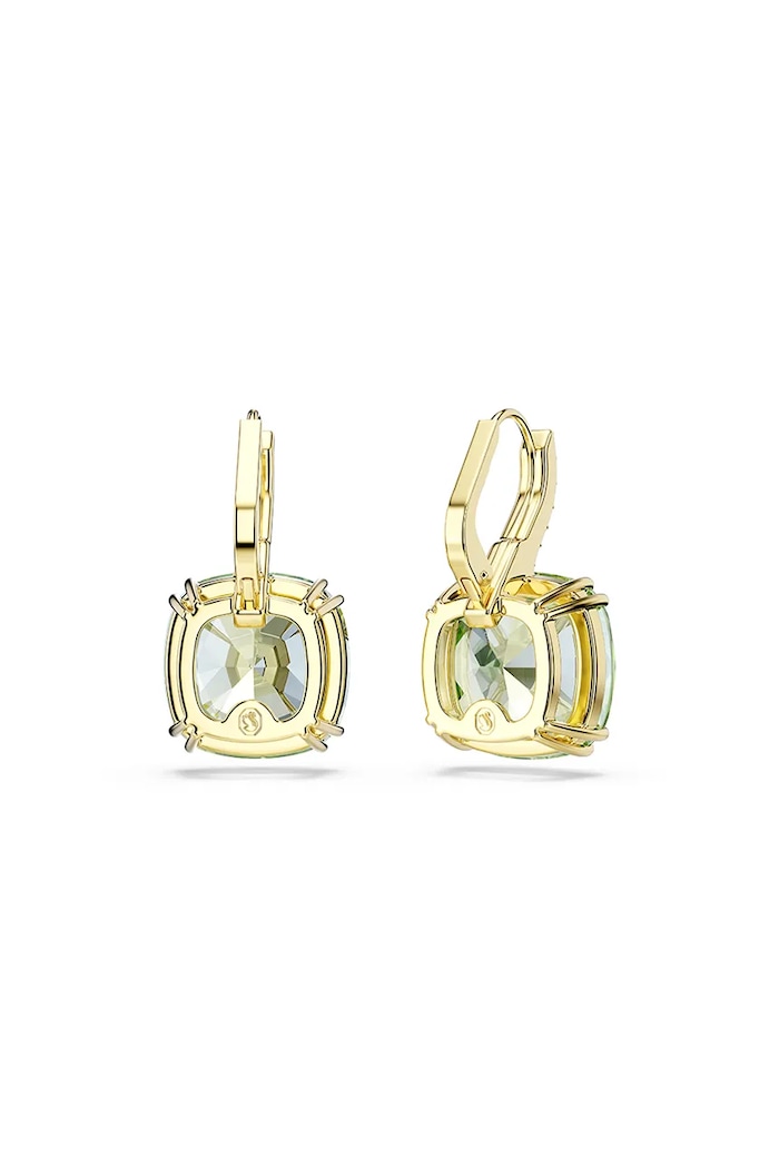 Doplňky Swarovski náušnice dámské pozlacené s krystalem MILLENIA 5764822 zelená