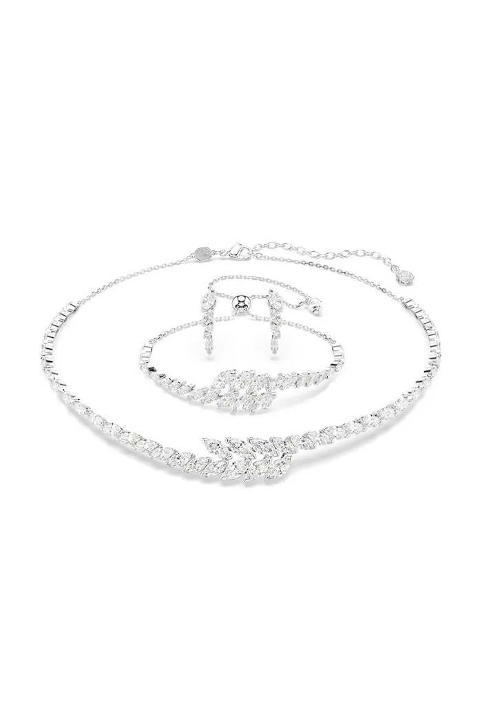 Swarovski комплект прикрас жіночий цирконієвий MESMERA 3 шт. срібний 5762135