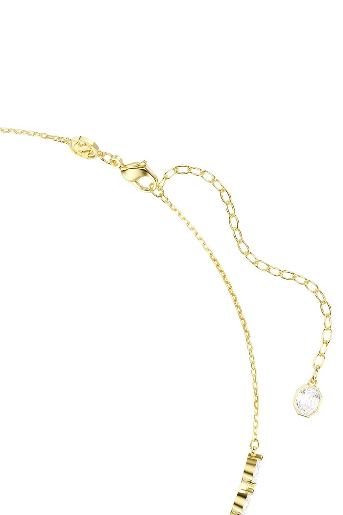 Akcesoria Swarovski naszyjnik i kolczyki damskie pozłacane z cyrkonią MESMERA 5764868 złoty