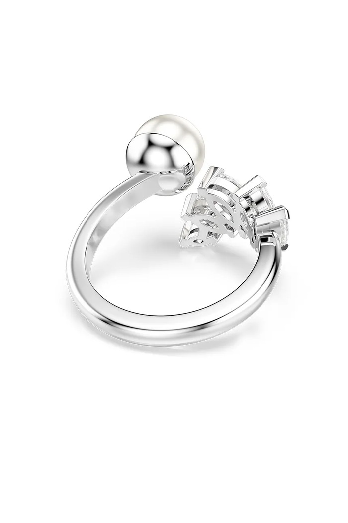Swarovski pierścionek damski metalowy z kryształem Swarovski MESMERA 5748012 srebrny AW26