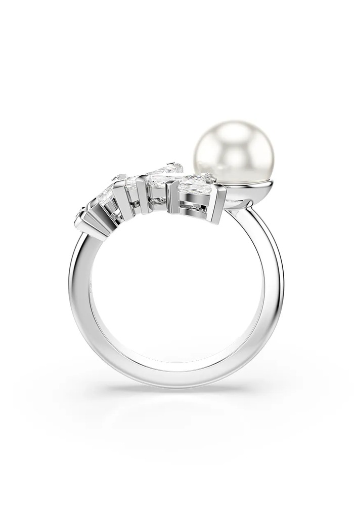Swarovski pierścionek damski metalowy z cyrkonią MESMERA srebrny 5748010