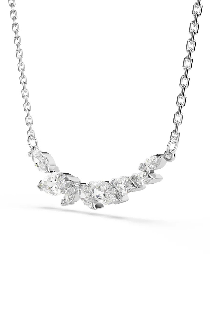 Akcesoria Swarovski naszyjnik damski metalowy z cyrkonią MESMERA 5759838 srebrny