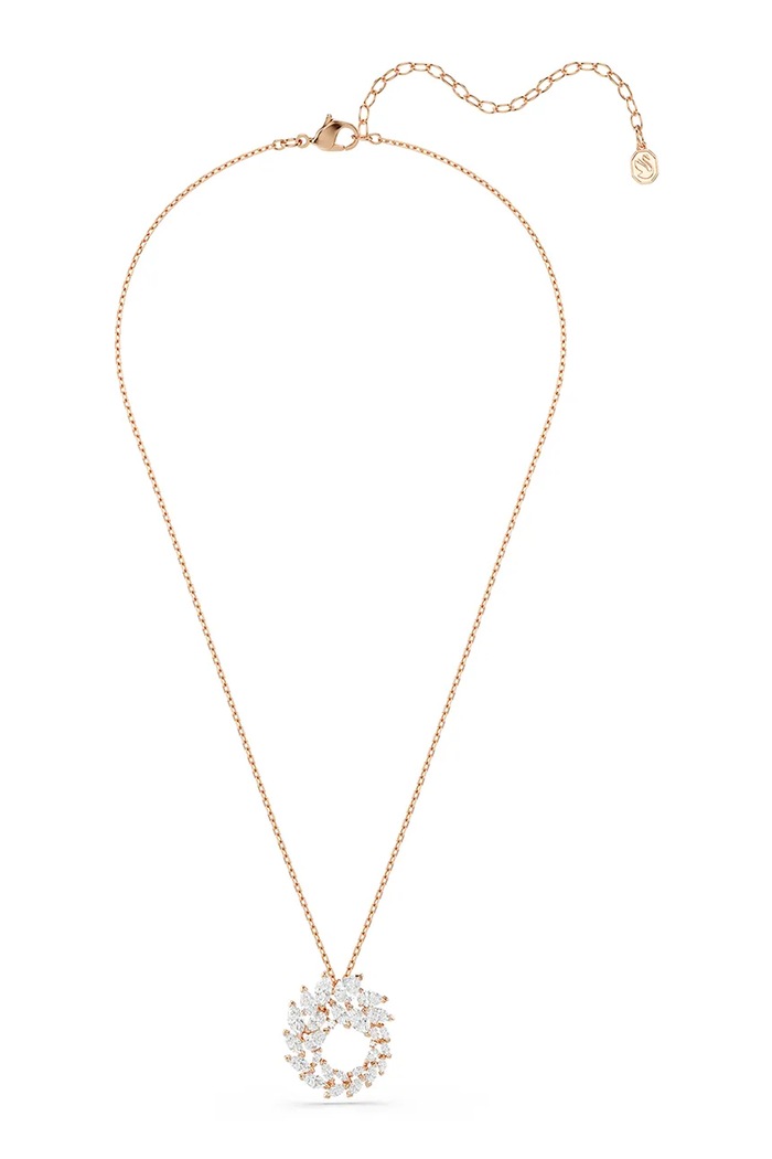 Swarovski κολιέ γυναικείο επιχρυσωμένο ζιργκόν MESMERA 5764188 χρυσαφί AW26