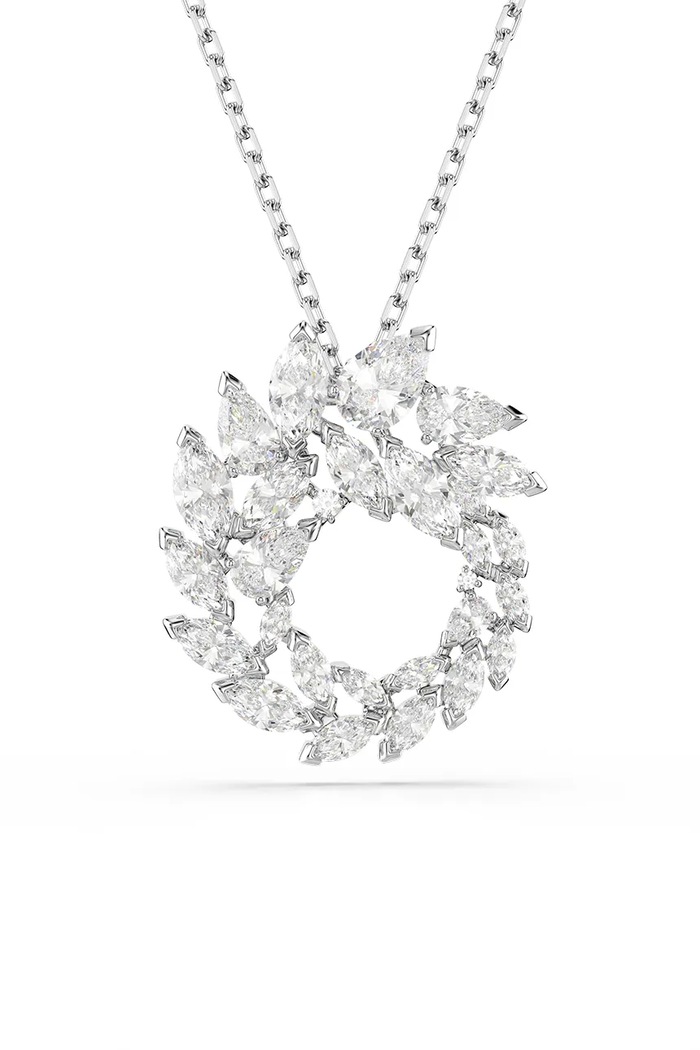 Swarovski κολιέ γυναικείο ζιργκόν MESMERA ασημί 5759837
