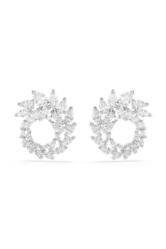 Swarovski σκουλαρίκια γυναικεία μεταλλικά ζιργκόν MESMERA ασημί 5748008