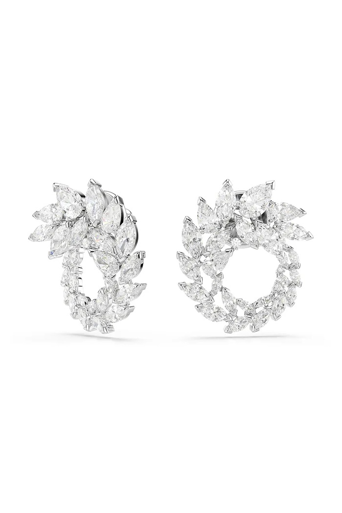 Swarovski σκουλαρίκια γυναικεία μεταλλικά ζιργκόν MESMERA 5748008 ασημί AW26