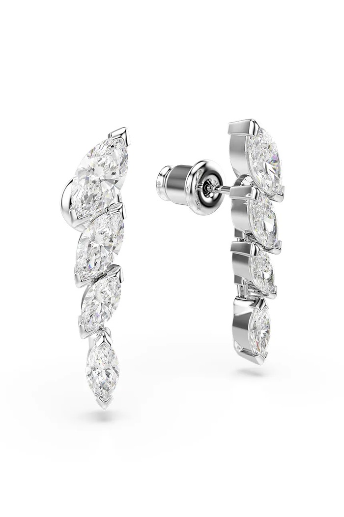 Swarovski σκουλαρίκια Γυναικεία ζιργκόν MESMERA ασημί 5748007