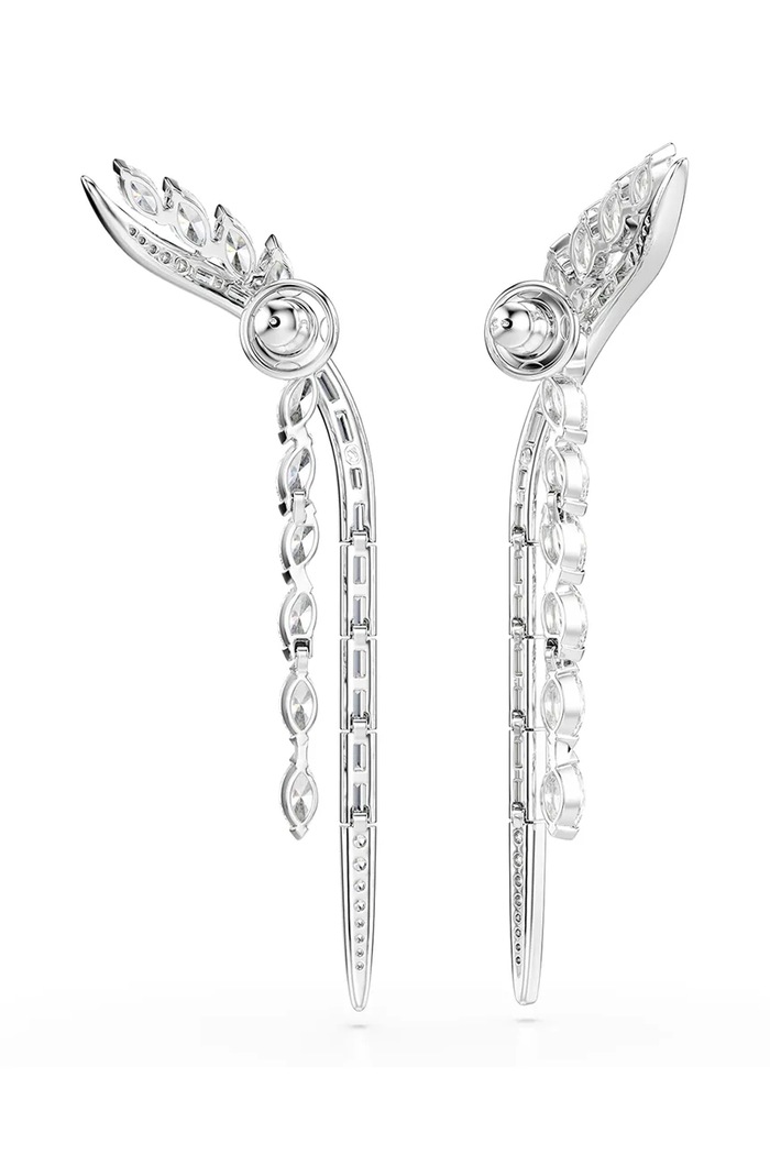 Αξεσουάρ Swarovski σκουλαρίκια γυναικεία μεταλλικά ζιργκόν MESMERA 5753675 ασημί