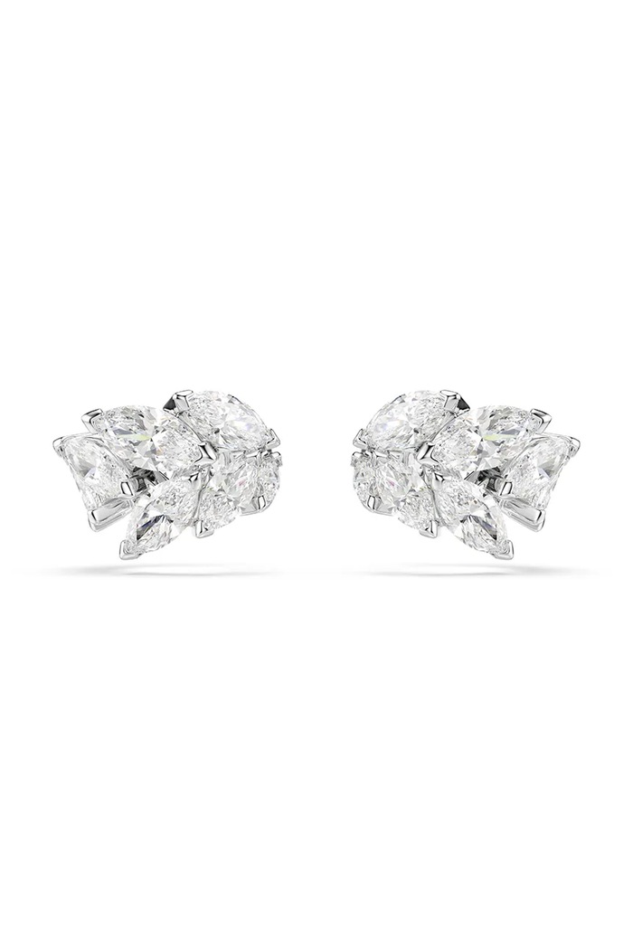Swarovski σκουλαρίκι ear cuff γυναικείο μεταλλικό ζιργκόν MESMERA 2-pack ασημί 5747998