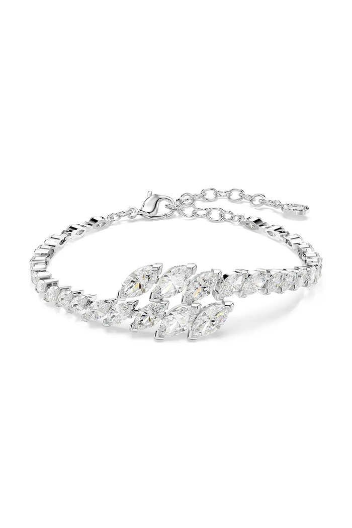Swarovski βραχιόλι γυναικείο μεταλλικό ζιργκόν MESMERA ασημί 5748014