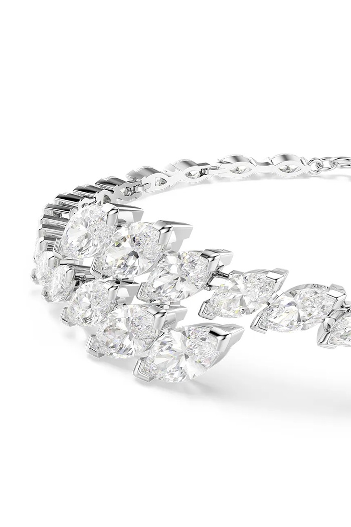 Swarovski βραχιόλι γυναικείο μεταλλικό ζιργκόν MESMERA 5748014 ασημί AW26