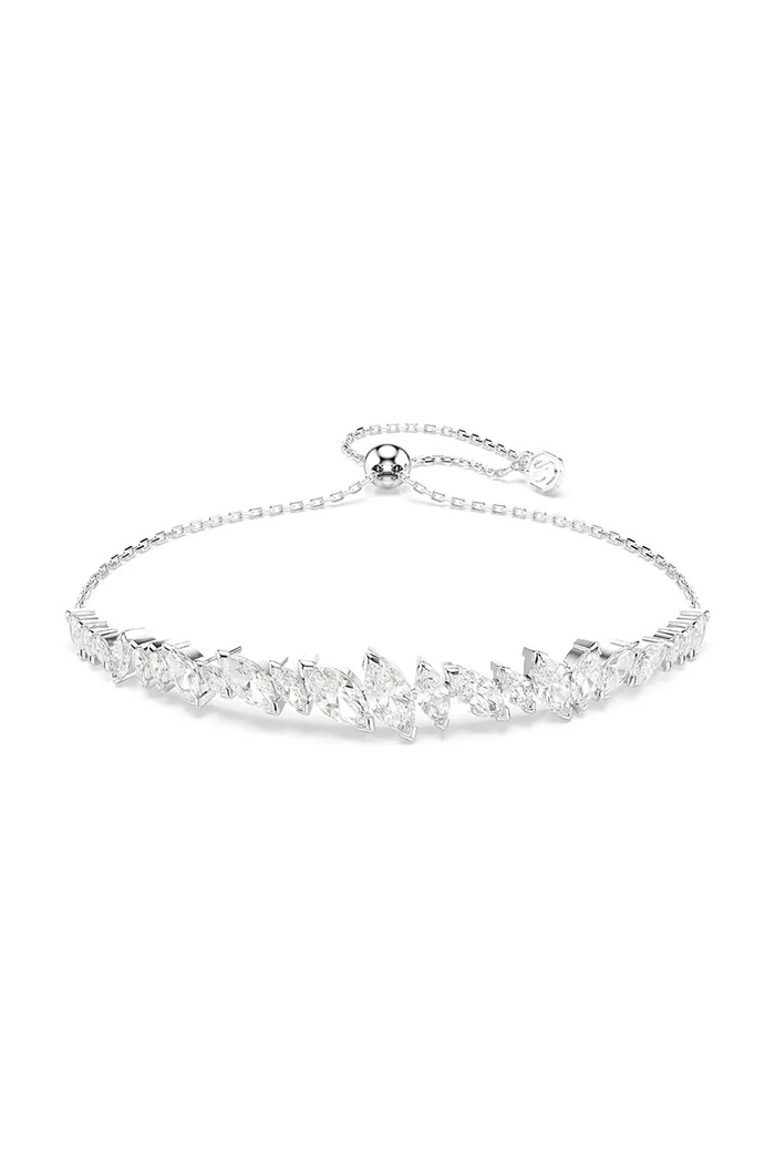 Swarovski βραχιόλι γυναικείο μεταλλικό ζιργκόν MESMERA ασημί 5748650