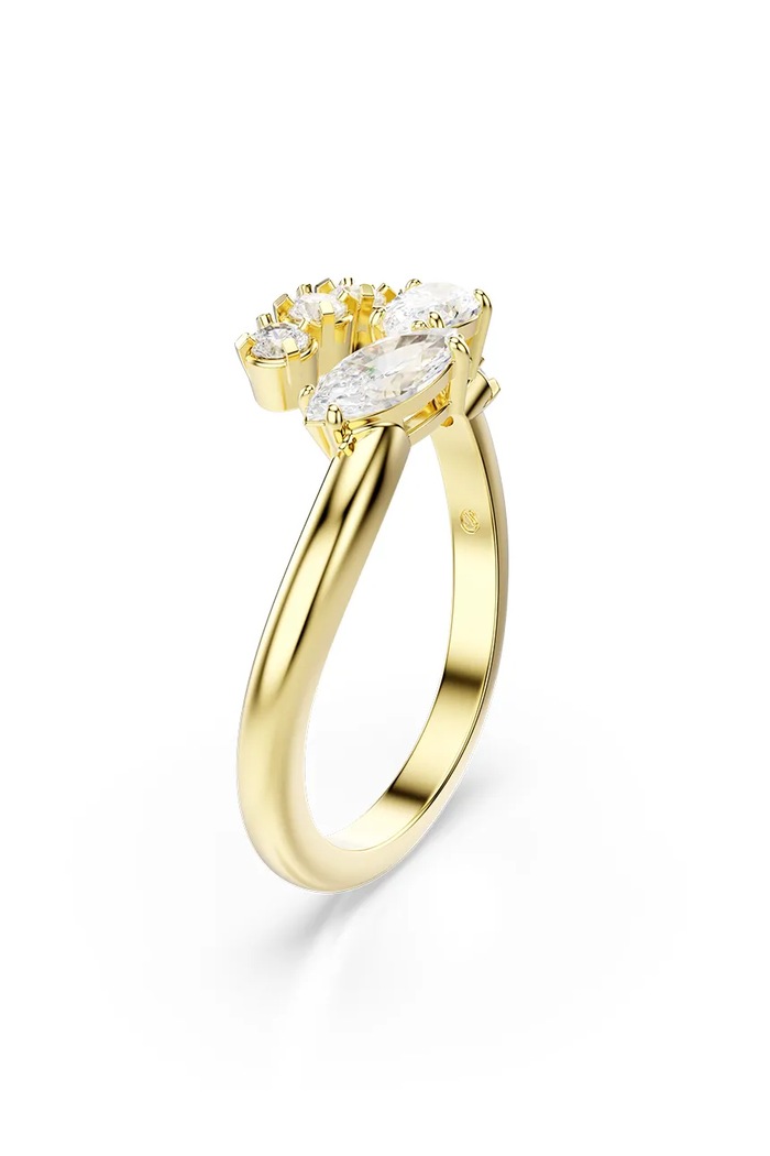 Dodatki Swarovski prstan ženski s kubičnim cirkonijem MESMERA 5747986 zlata