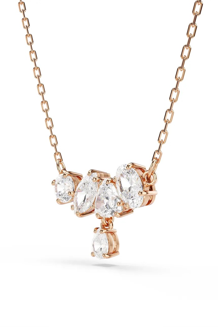 Αξεσουάρ Swarovski κολιέ γυναικείο επιχρυσωμένο ζιργκόν MESMERA 5747996 χρυσαφί