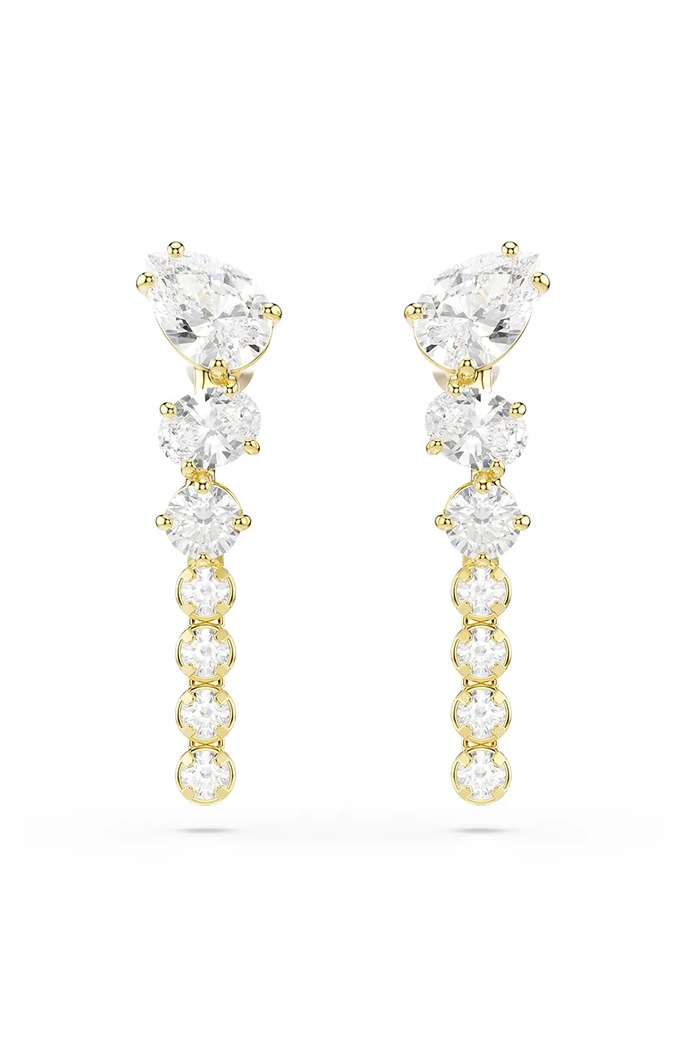Swarovski σκουλαρίκια γυναικεία επιχρυσωμένα ζιργκόν MESMERA χρυσαφί 5747936