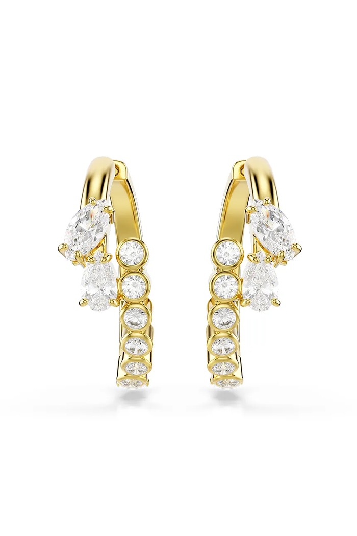 Swarovski σκουλαρίκια γυναικεία επιχρυσωμένα ζιργκόν MESMERA 5761975 χρυσαφί AW26