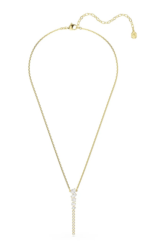 Swarovski κολιέ γυναικείο επιχρυσωμένο ζιργκόν MESMERA 5747997 χρυσαφί AW26