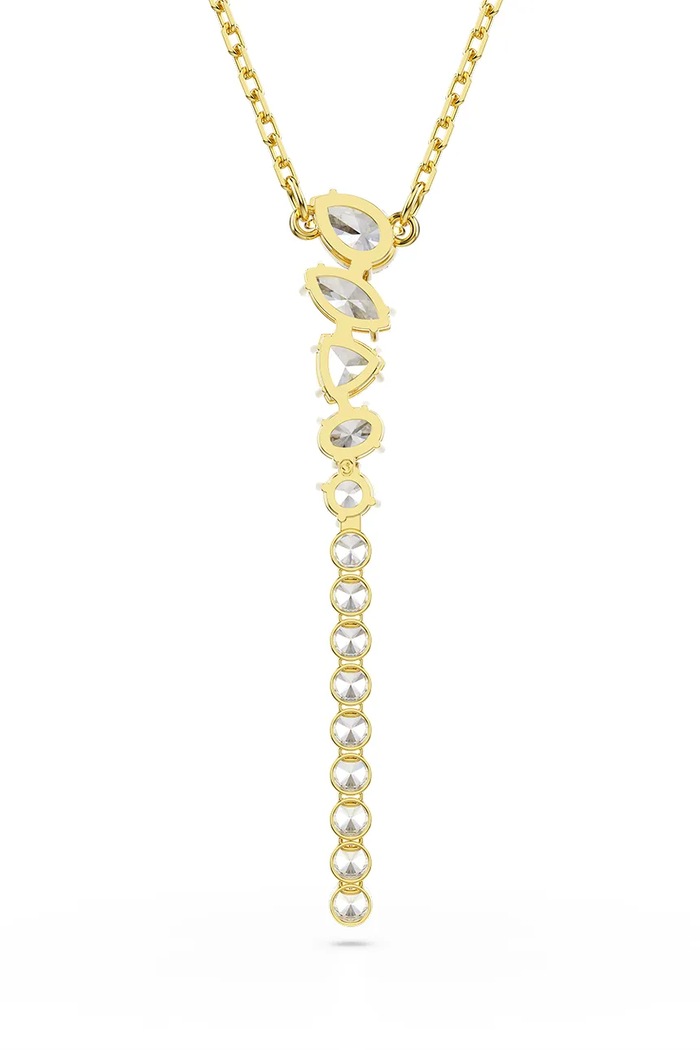 Swarovski κολιέ γυναικείο επιχρυσωμένο ζιργκόν MESMERA χρυσαφί 5747997