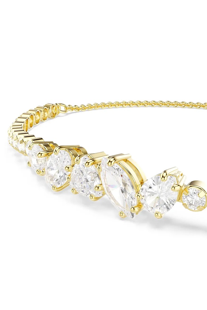 Swarovski βραχιόλι γυναικείο επιχρυσωμένο ζιργκόν MESMERA 5747939 χρυσαφί AW26
