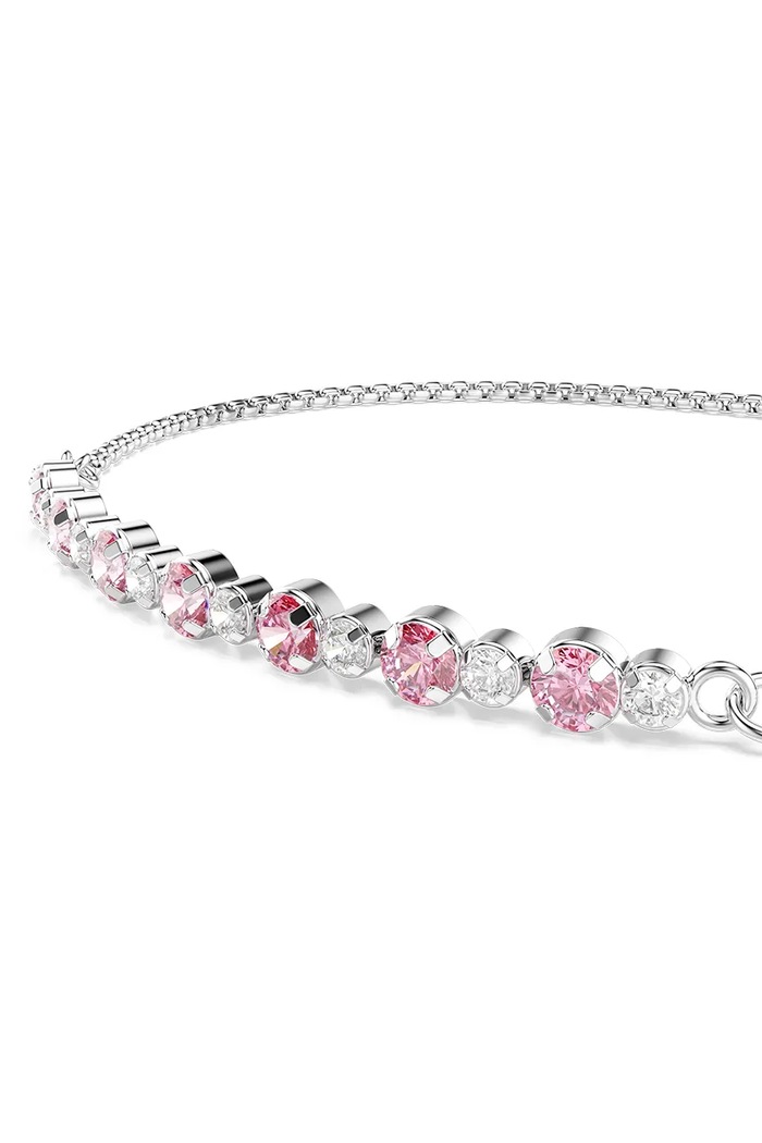 Swarovski bransoletka damska metalowa z cyrkonią MATRIX 5763042 różowy AW26