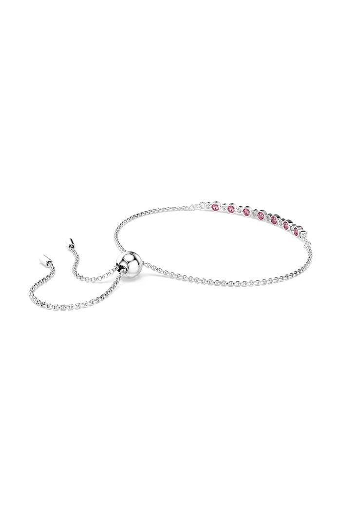 Swarovski bransoletka damska metalowa z cyrkonią MATRIX różowy 5763042