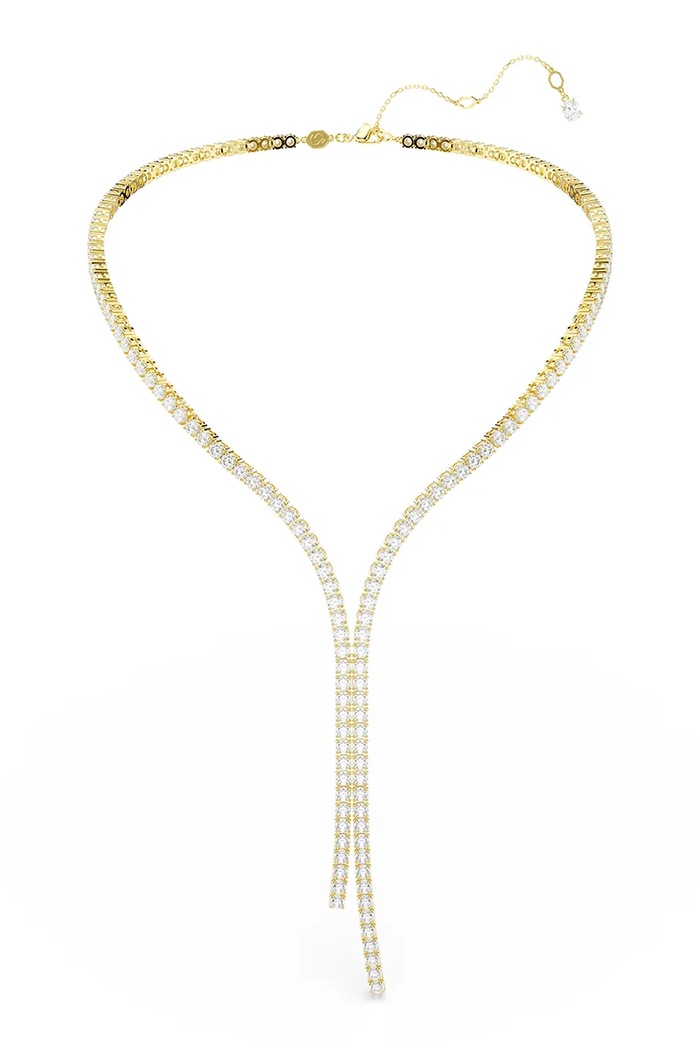 Swarovski κολιέ γυναικείο επιχρυσωμένο ζιργκόν MATRIX 5750601 χρυσαφί AW26