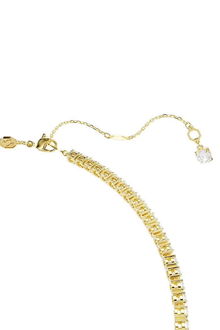 Αξεσουάρ Swarovski κολιέ γυναικείο επιχρυσωμένο ζιργκόν MATRIX 5750601 χρυσαφί