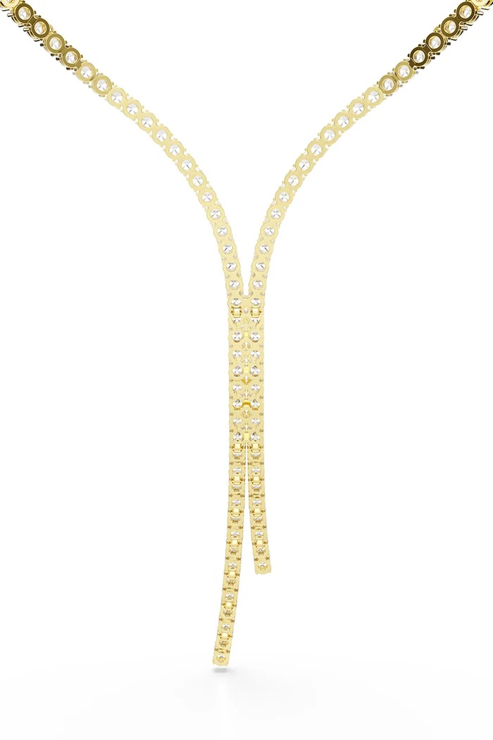 Swarovski κολιέ γυναικείο επιχρυσωμένο ζιργκόν MATRIX χρυσαφί 5750601