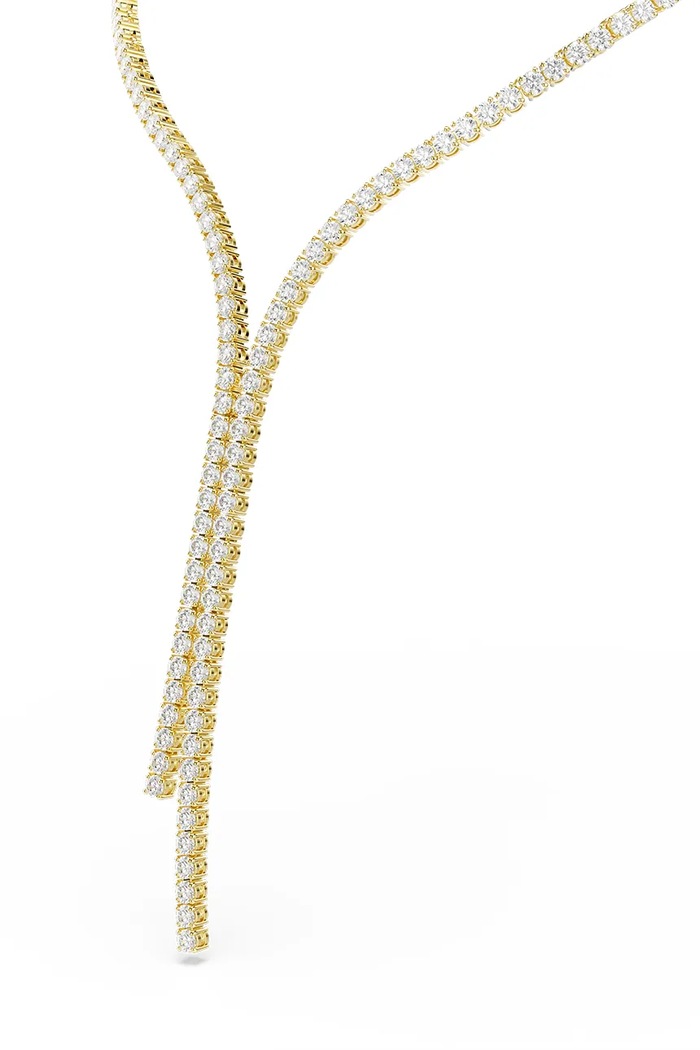 Swarovski κολιέ γυναικείο επιχρυσωμένο ζιργκόν MATRIX 5750601 χρυσαφί