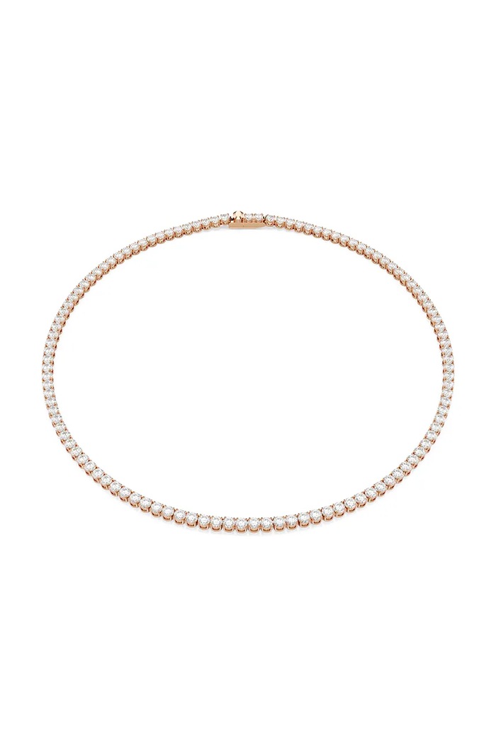 Swarovski κολιέ γυναικείο επιχρυσωμένο ζιργκόν MATRIX χρυσαφί 5764194