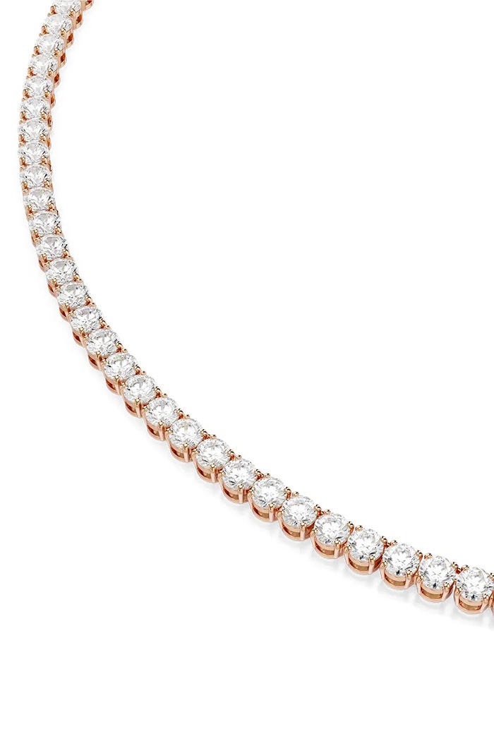 Swarovski κολιέ γυναικείο επιχρυσωμένο ζιργκόν MATRIX 5764194 χρυσαφί AW26