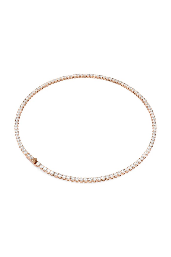 Swarovski κολιέ γυναικείο επιχρυσωμένο ζιργκόν MATRIX χρυσαφί 5764194