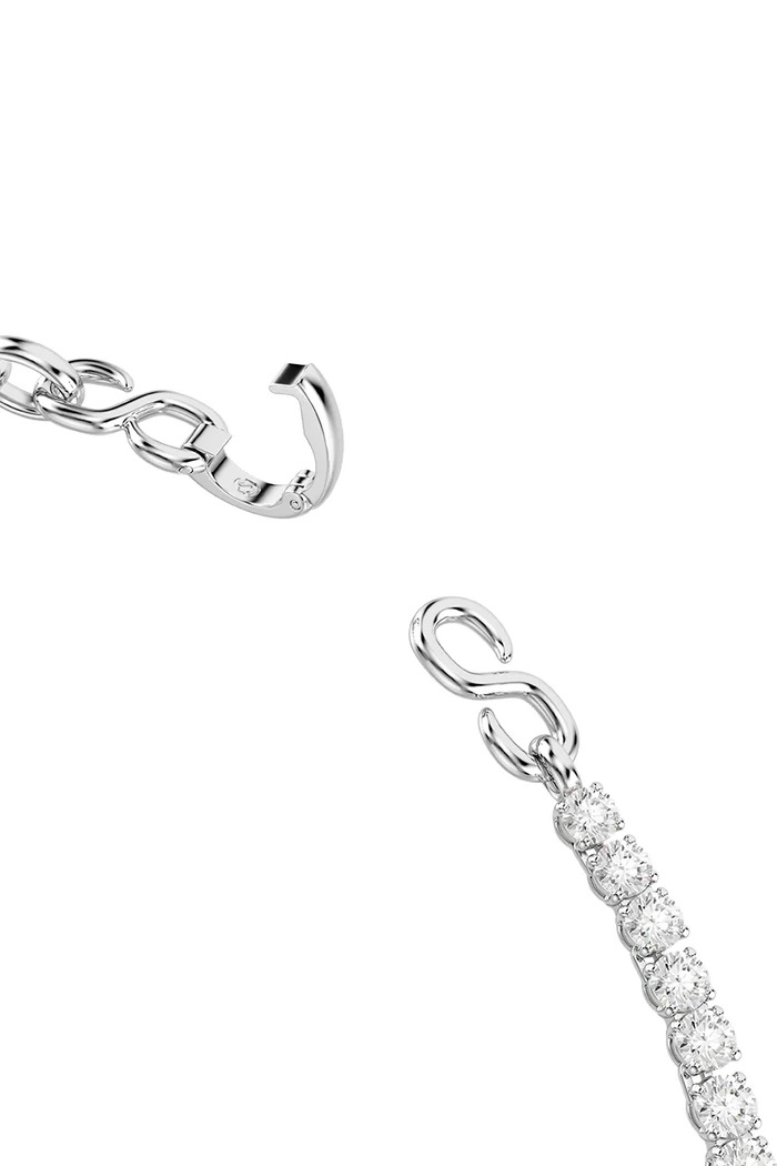 Αξεσουάρ Swarovski κολιέ γυναικείο μεταλλικό ζιργκόν MATRIX 5747732 ασημί