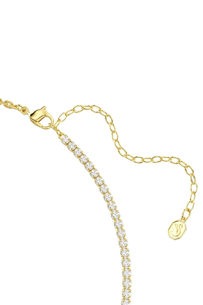 Αξεσουάρ Swarovski κολιέ γυναικείο επιχρυσωμένο ζιργκόν MATRIX 5747717 χρυσαφί