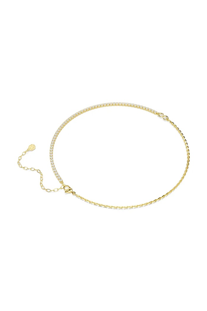 Swarovski κολιέ γυναικείο επιχρυσωμένο ζιργκόν MATRIX χρυσαφί 5747717