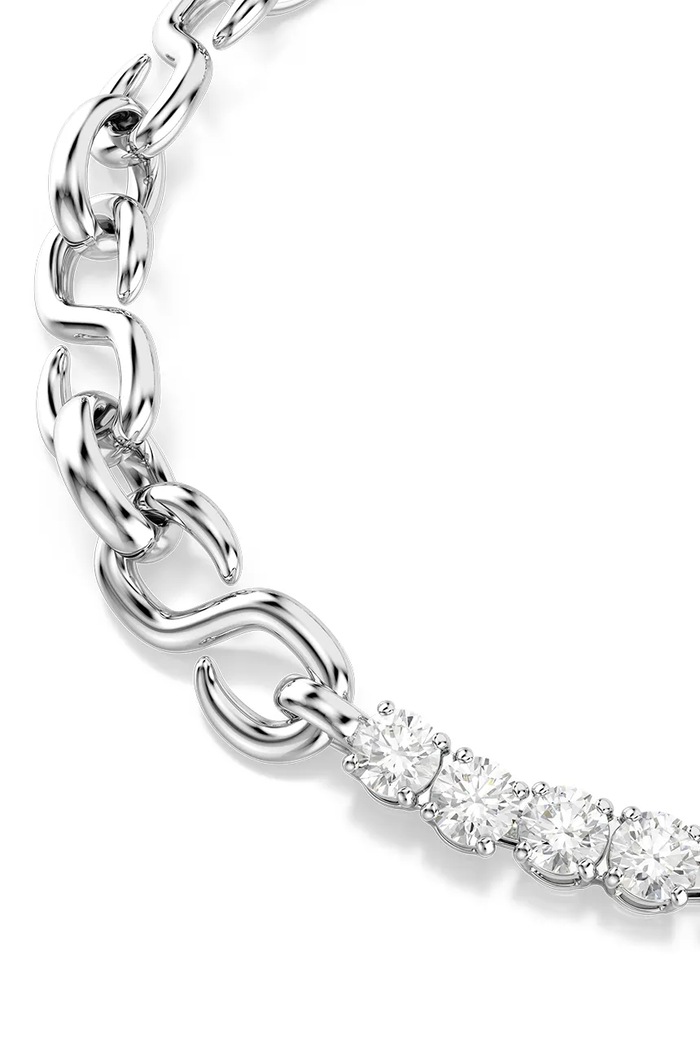 Swarovski βραχιόλι γυναικείο μεταλλικό ζιργκόν MATRIX 5753926 ασημί AW26